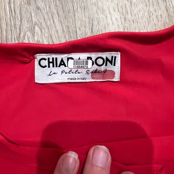 CHIARA BONI LA PETITE ROBE Women's Silvietta Cocktail Dress Size 42/US6 In Red - Picture 9 of 11